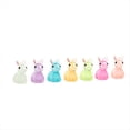 thumbnail image 1 of 200PCS Mini Conejo Luminoso Mini Conejito Luminoso de Resina Figuras de Conejo en Miniatura Que Brillan en las Figuras de Conejito en Miniatura, 1 of 5