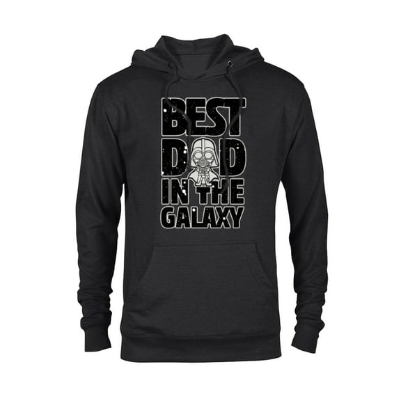 Star Wars Best Dad in the Galaxy Darth Vader - Pullover Hoodie for Adults- Customized-Black