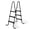 Black 2.0, variant on Funsicle 42" SureStep Pool Ladder, for Above Ground Swimming Pools, Blue & White