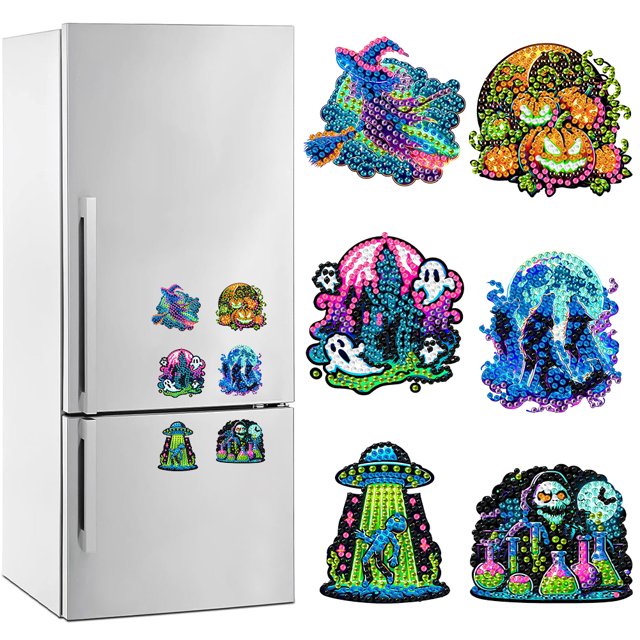 Pegatinas para Nevera 6 Uds. Acrílico Forma Especial Pájaro Manualidades Regalo Fiesta