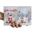 thumbnail image 3 of Hello Winter Siamese Football Snowman Welcome Snowy Morning Travel Passport Wallet Cat Lover Kitten Owner Gifts PU Leather Passport Holder Cover - 01012, 3 of 5