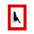 thumbnail image 1 of Hot Underwear Woman Squats Picture Display Art Red Photo Frame, 1 of 4
