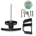 thumbnail image 3 of Kit De Cerradura Con Manija En L Para Puerta De Cobertizo Con 2 Llaves Cerradura Con Manija Antirrobo Cerradura Con Manija De Aleación De Zinc De Alta Fácil De Instalar Para Jardín Al Aire Sweethay TO002041-00, 3 of 6