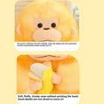 thumbnail image 6 of XUFLVPSEF Monkey Stuffed Animal Plush Toy,Large Big Jumbo Soft Toys,12" Huge Size Cute Fluffy Plushy Fat Oversized Plushie,Gifts for Kids Girls Boys, 6 of 7