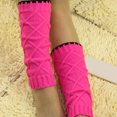 thumbnail image 2 of iOPQO Leg Warmers for Girls, Long Socks for Women, Knit Leg Warmers, Leg Warmers Y2k, Leg Warmers Y2k, Hot Pink One Size, 2 of 3