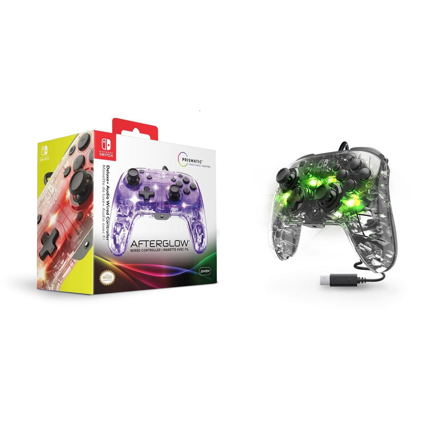 Manette avec fil Afterglow Deluxe avec audio pour Nintendo Switch