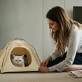 thumbnail image 4 of Pet Tent, Portable Hideaway for Cats & Small Dogs,Pet Bed Removable And Washable Semienclosed Tent Cat Bed Dog Bed Foldable, 4 of 5