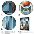 thumbnail image 3 of Designart "Futuristic Fusion Colorful Mid Century" Abstract Floater Framed Canvas Wall Art, 3 of 7