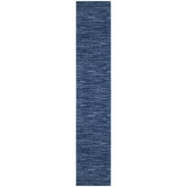 Nourison Essentials Indoor/Outdoor Navy Blue 2'2" x 12' Area Rug, (2x12)