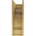 thumbnail image 4 of 9"W x 18"D x 27"H Classic Mayflower Rough Cedar Woodgrain TimberThane Corbel, Primed Tan, 4 of 6
