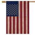 thumbnail image 2 of Briarwood Lane Everyday 4th of July House Flag 40x28 For Outdoor Tea Stained Embroidered American Flag For 4th of July House Flag, 2 of 4