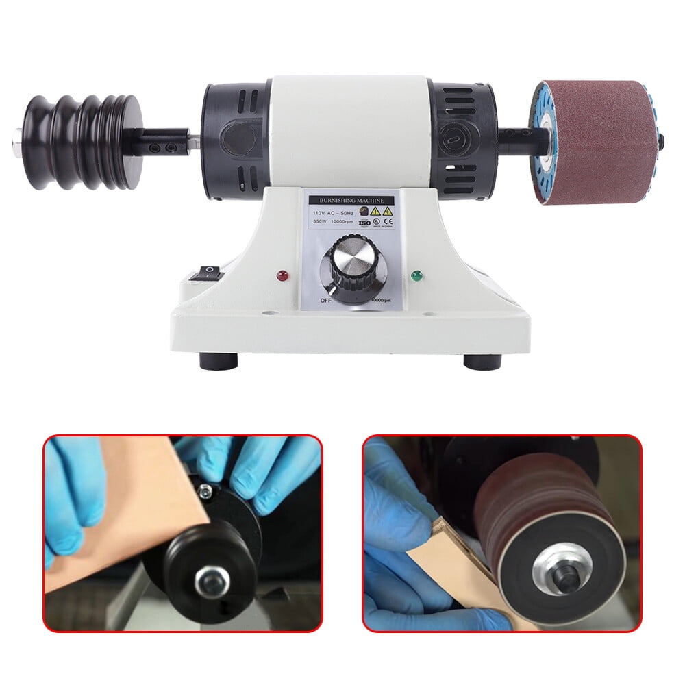 Electric Leather Edge Polishing Grinding Burnishing Machine Leather Tool 8000RPM 220VAC~50Hz 350W