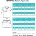 thumbnail image 7 of HEARTNICE Pajamas Set for Women, 2 Piece Soft Short Sleeve Sleepwear Summer Lounge Sets, 7 of 7