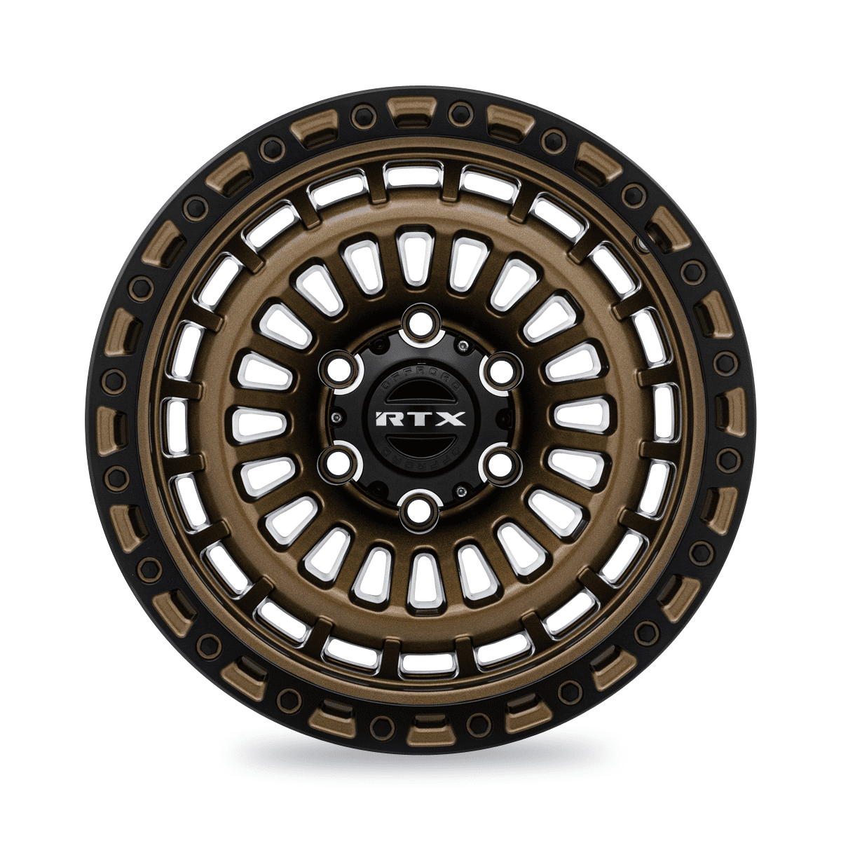 RTX Moab 17x9 5x127 ET-15 CB71.5 Bronze with Satin Black Lip Wheel