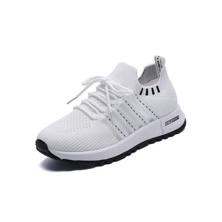

Fangasis Ladies Sneakers Patchwork Sport Shoes Lace Up Running Shoe Women Trainers Athletic Fashion Breathable Flats White Black 5