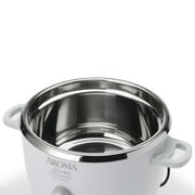 AROMA® 14-Cup (Cooked) / 3Qt. Select Stainless® Rice & Grain Cooker, White, New, ARC-757-1SG