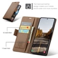thumbnail image 3 of For Samsung Galaxy A37 A57 Case with Card Holder, Wallet Case for Women Men with RFID Blocking, Durable Leather Kickstand Magnetic Clasp Shockproof Phone Case, 3 of 14
