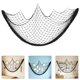 thumbnail image 1 of Hytrove Decorative Black Cotton Rope Fishing Net for Wall Photo Display and Nautical Home Decor, 1 of 7