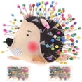 thumbnail image 2 of 1 Set of Hedgehog Shape Pin Cushion Adorable Pincushions Household Pin Cushion with Pins, 2 of 7