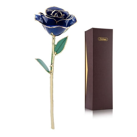 Yosoo Gold Rose for Women, Love Forever Long Stem Dipped 24k Foil Trim Rose, Best Gift for Valentine's/Mother's/Anniversary/Birthday