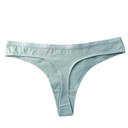 

EHTMSAK Sexy Seamless G-String Thongs for Women Stretch Underwear No Show T-Back Panties Tangas Green L