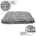 thumbnail image 3 of Chill Pet Bed, Black Zigzags with Colorful Cartoon Clouds Rainbow Ghost and Sweets, Chew Resistant Pad for Dogs and Cats Cushion with Removable Cover, 24" x 39", Multicolor, by Ambesonne, 3 of 4