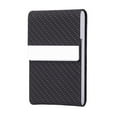 thumbnail image 4 of Rongfmy Business Card Holder Magnetic Closure Versatile Compact Credit Cards Carrier Woven pattern, 4 of 9