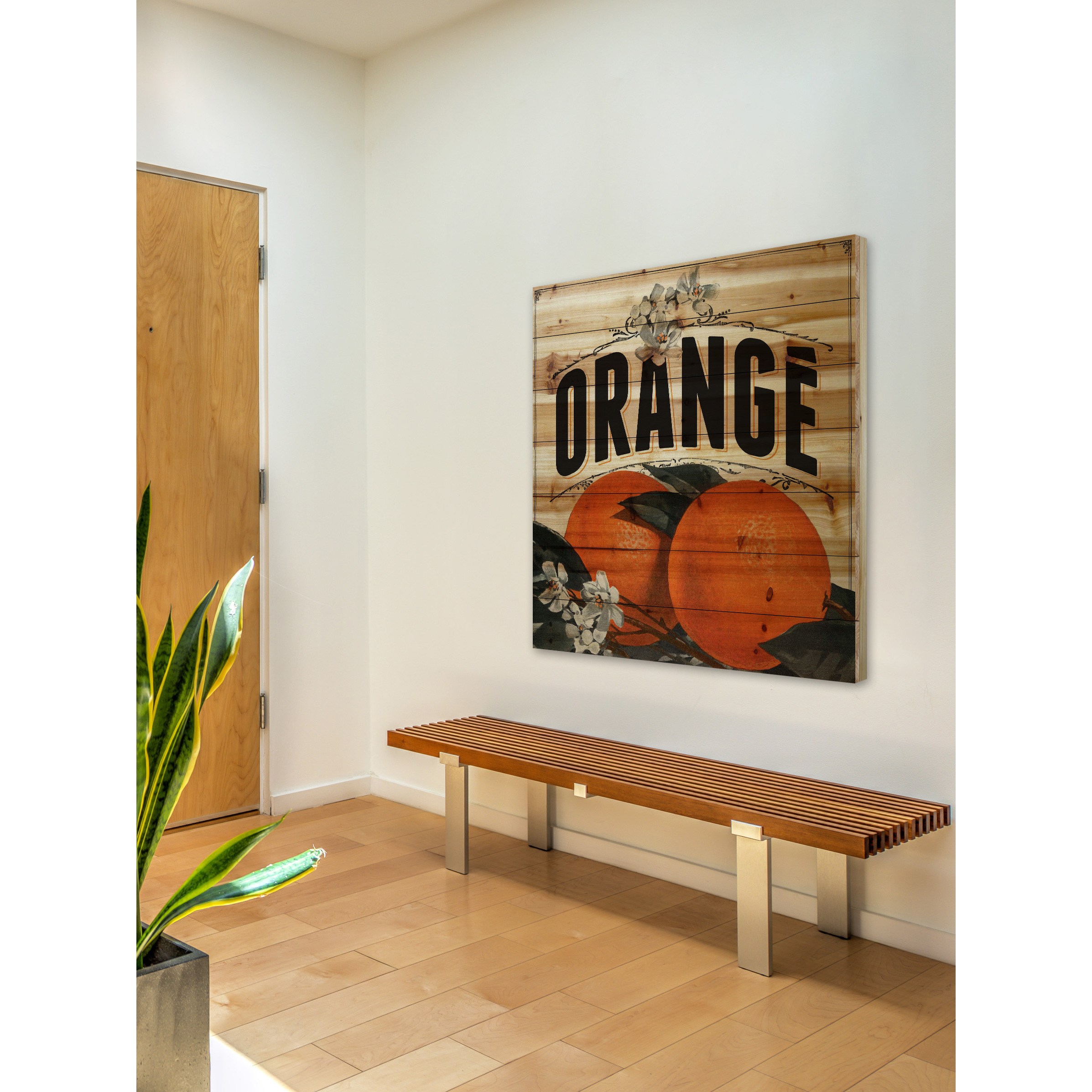 Marmont Hill "French Fruit" Painting Print on Natural Pine Wood