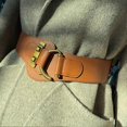 thumbnail image 5 of Fashion Ladies Waist Belt with Half Round Buckle Sturdy Leather Clothes Accessory for Clothes Decoration, 5 of 5