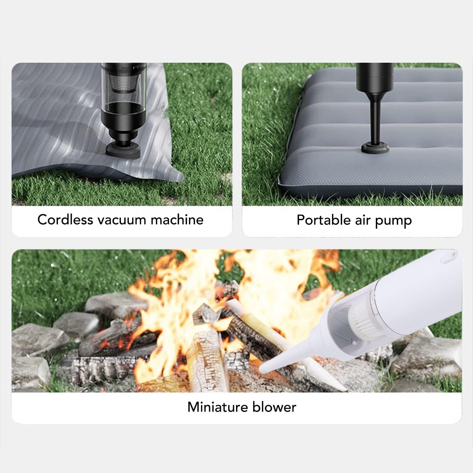 BOKYAN Portable Cordless Car Vacuum – High‑Power Handheld, Rechargeable Dust Catcher with Large Suction, Titanium White
