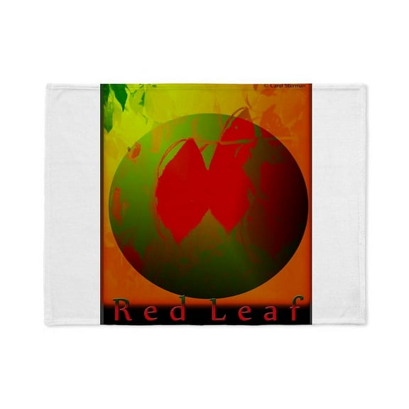 CafePress - Red Leaf - Soft Fleece Throw Stadium Blanket, 30"x40"