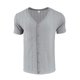 thumbnail image 3 of Blusas y camisas de manga corta con cuello en V para hombre, moda de ocio, ventilación, color sólido, botones, cuello en V, manga corta, abrigo de poliéster para hombre, 3 of 8