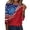 Red #023, variant on 250th Anniversary USA Shirts for Women Plus Size 3/4 Sleeve T-Shirts Loose USA Flag Print Tops 4th of July Celebration Party Pullover Independence Day Patriotic Crew Neck 1776-2026 Blouses Black S