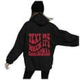 thumbnail image 2 of Text Me When It's Christmas Hoodies for Women Long Sleeve Y2K Graphic Hooded Sweatshirt with Pockets Pullover Tops, 2 of 8