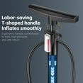thumbnail image 4 of Bomba de pie compacta para neumáticos de bicicleta, 160 PSI, portátil, para inflar bicicletas y baloncesto, 4 of 8
