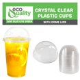 thumbnail image 5 of [50 Pack] 14oz Cups | Iced Coffee Go Cups and Dome Lids | Cold Smoothie | Plastic Cups with Dome Lids | Clear Plastic Disposable Pet Cup | Ideal for Coffee, Parfait, Juice, Soda, Cocktail, Party Cups, 5 of 7