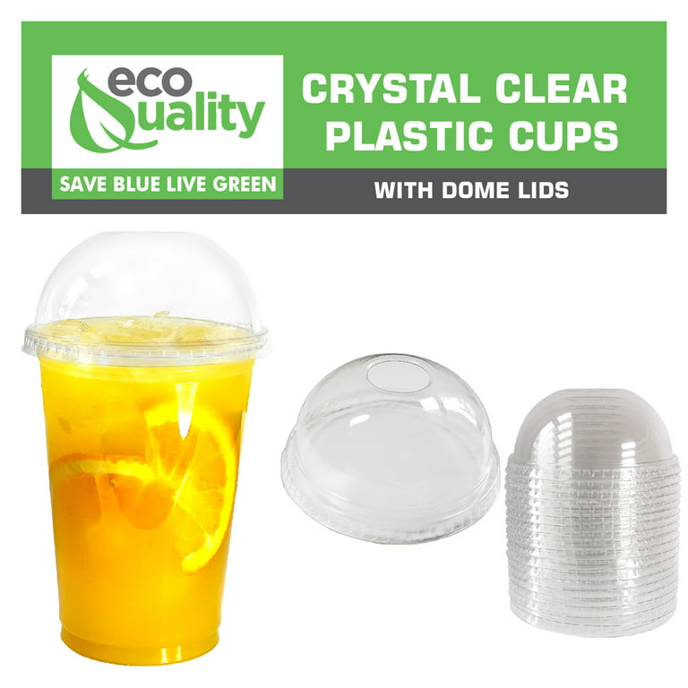200 Pack] 14 oz Cups, Iced Coffee Go Cups and Sip Through Lids, Cold  Smoothie, Plastic Cups with Sip Through Lids, Clear Plastic Disposable  Pet Cups