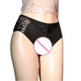thumbnail image 4 of ibuvkizy Panties for Women Mid-waist Sexy Lace Sexy Transparent Underwear Briefs,Women Panties,Womens Underwear, 4 of 6