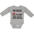 thumbnail image 3 of Inktastic Truck Driver Uncle for Nephew Boys or Girls Long Sleeve Baby Bodysuit, 3 of 5