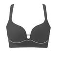 thumbnail image 4 of Swuxness Womens Comfortable Wireless Bra, Women's Push Up Bras, Women's Seamless Lifting No Wireless Side Boob Lightweight Everyday Bra Black, XXL, 4 of 4