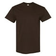 thumbnail image 2 of Gildan - Short Sleeve T-Shirt for Men's - L Size | 100% Heavy Cotton Crew Neck Tee, Assorted Color T-Shirt, 5.3 Oz | Single Pack - Dark Chocolate, 2 of 5