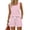 Pink, variant on BOMYJESK Two Piece Sets for Women Summer Casual Sleeveless Tank Bottom Matching Polka Dot Shorts Sets Cute Drawstring Elastic Waisted Travel Outfits with Pockets 2026 Blue S