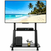JaxSteam 32-75 inch Height Adjustable Rolling TV Stand, Holds up to 420 lbs, VESA 600x400mm,Black