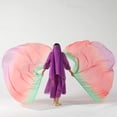 thumbnail image 5 of Baisdan Dance Rainbow Flag Worship Flag Church Praise Dance Accessories 10#GREEN-RED-PURPLE 1 Pair, 5 of 6
