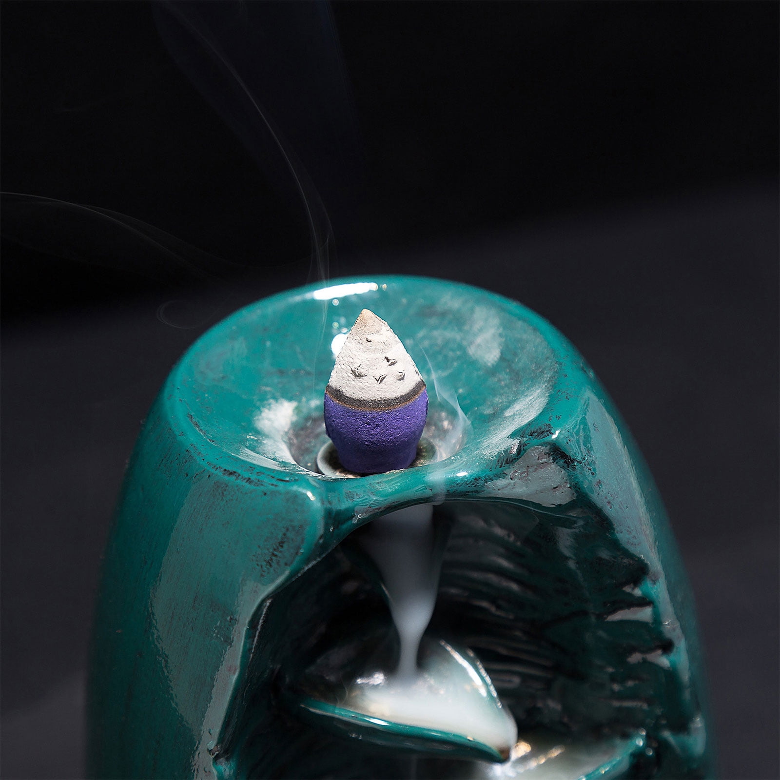 Waterfall Backflow Incense Resin Censer Incense Cone Holder Desktop Decor