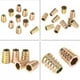 thumbnail image 2 of 10 tuercas para muebles con cabeza hexagonal de aleación de zinc M10 x 25 mm roscadas para inserción de madera, 2 of 8