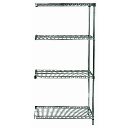 

Quantum Storage AD86-3636P Wire Shelving 4 Shelf Add on Units Storage Rack Proform - 86 in.