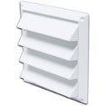 thumbnail image 1 of 604W 4 in. White Air Intake Vent, 1 of 1