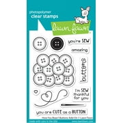 Lawn Fawn Clear Stamps 3"X4"-How You Bean? Buttons Add-On