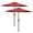 Red, variant on RONG-3 Outdoor Patio Umbrella Table Market Umbrella with Push Button Tilt and Crank, UV Protection Waterproof for Garden, Lawn, Deck, Backyard, Pool